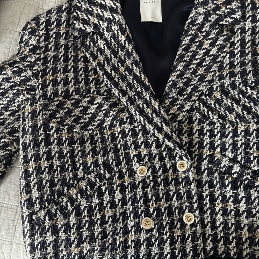 Sandro oversized tweed jacket